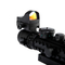 espaço de caça iluminado duplo do rifle 3-10x40 com Dot Laser Sight vermelho
